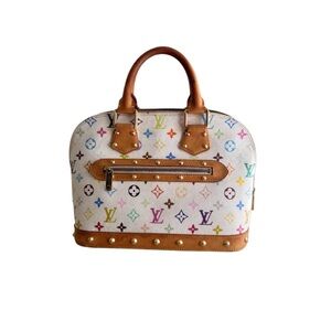 Louis Vuitton White Multicolor Satchel
